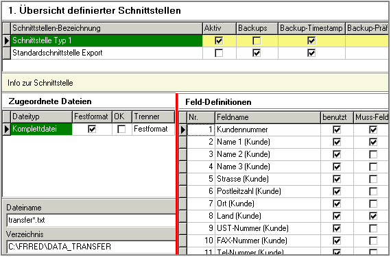 Schnittstelle